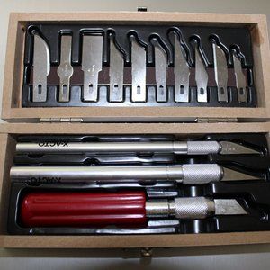 X-ACTO - Knife Set, 3 Knives, 10 Blades, Carrying Case
